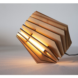 Spot-nik, houten design lamp van Tjalle en Jasper