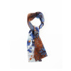 Sjaal met Van Gogh design in de kleuren blauw wit en camel