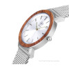 Two-O Houten horloge 'de Pijp' gemaakt van Zebrano hout en rvs koop je bij Amstory.nl