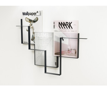 Zeitschriftenhalter Dunkelgrau Metall Guidelines Studio Frederik Roijé Dutch Design