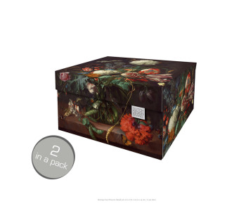 Dutch Design Aufbewahrungsbox Flowers Small 2er-Set
