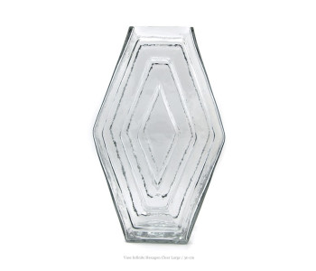 Infinite Hexagon Vase L Klarglas von Brût Homeware