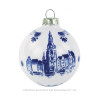 Delfter Blau Weihnachtskugel Amsterdam von Royal Delft