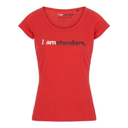 I amsterdam Ladies Classic T-Shirt, rot