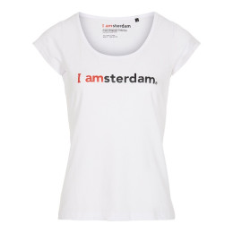 I amsterdam Ladies Classic T-Shirt, weiß