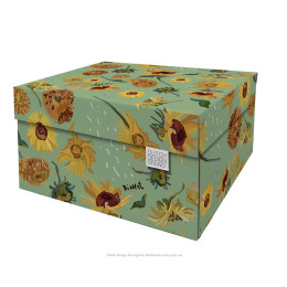 Die Dutch Design Aufbewahrungsbox im Sonnenblumen Design würden Sie gerne zeigen. 