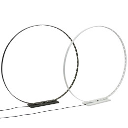 Circle L Led Lampe von Silhouet Lighting 65 cm ø Weiß oder schwarz Stahl