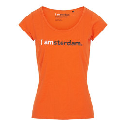 I amsterdam Ladies Classic T-Shirt, orange